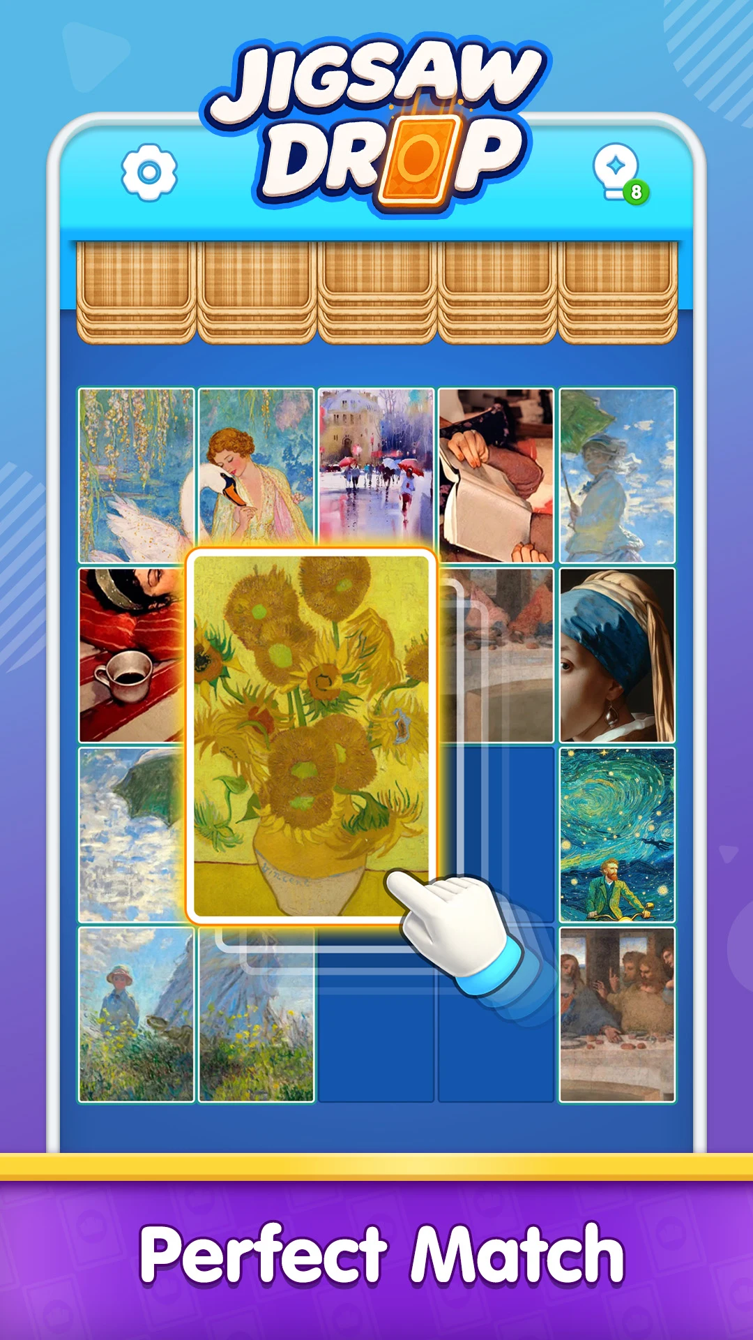 Jigsaw Drop: Solitaire Puzzle screenshot