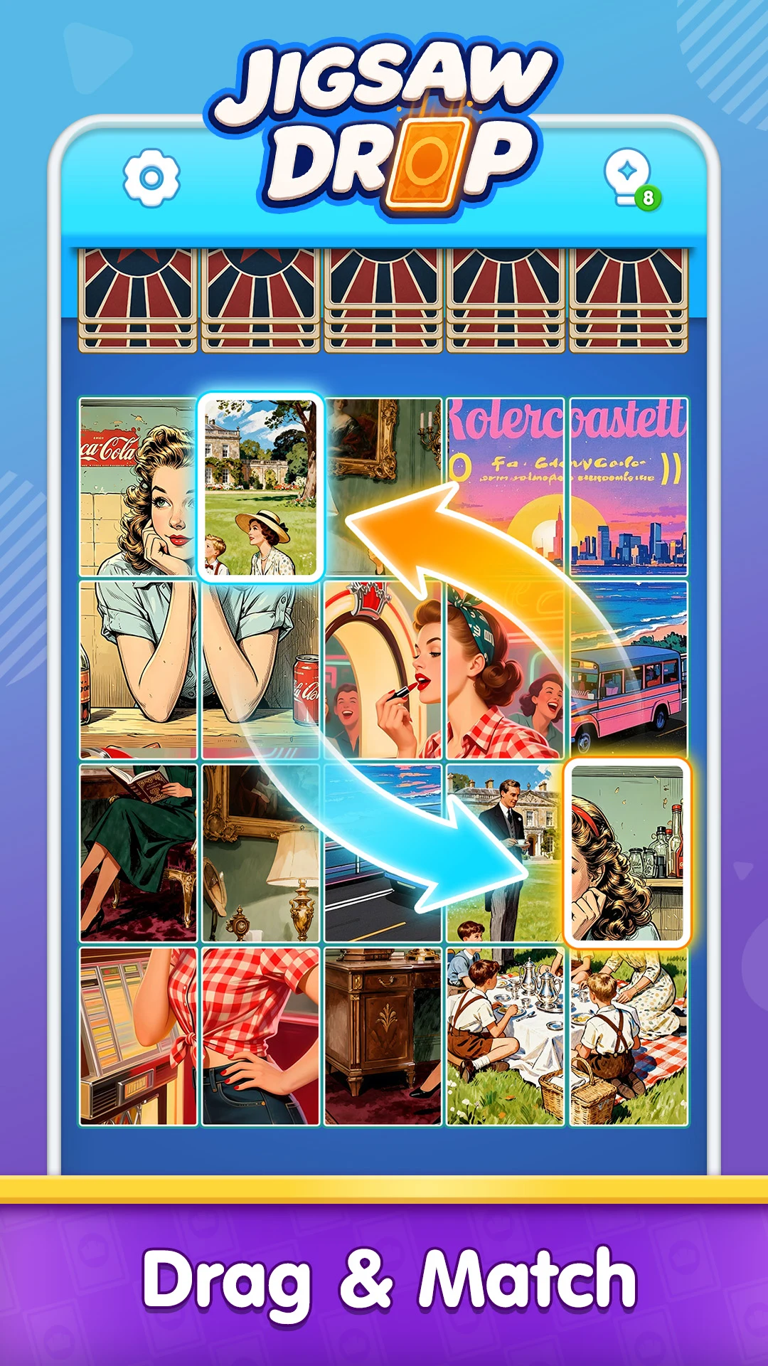 Jigsaw Drop: Solitaire Puzzle screenshot