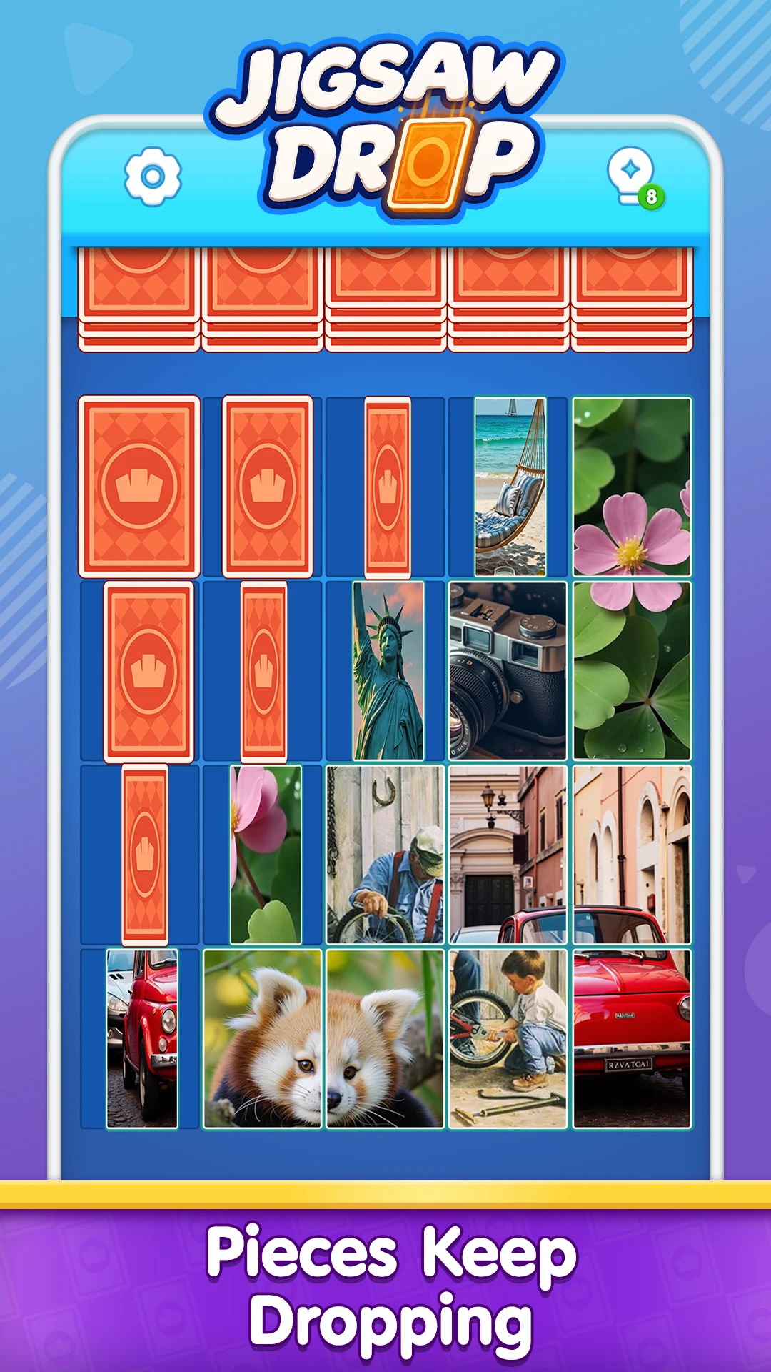 Jigsaw Drop: Solitaire Puzzle screenshot